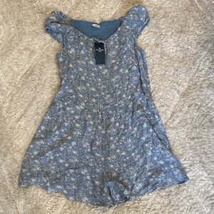 Abercrombie Kids Blue Floral Bodysuit